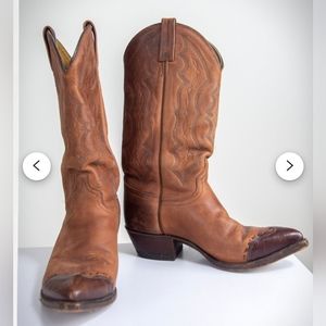 J. CHISHOLM Vintage Western Cowboy Boots Rockabilly Fashion